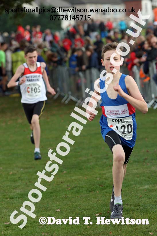 Boys under-13s Northern Cross Country Relays. Photo: David T. Hewitson/Sports for All Pics